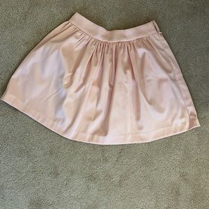 Francesca‘s Satin Pink Skirt Mini flare